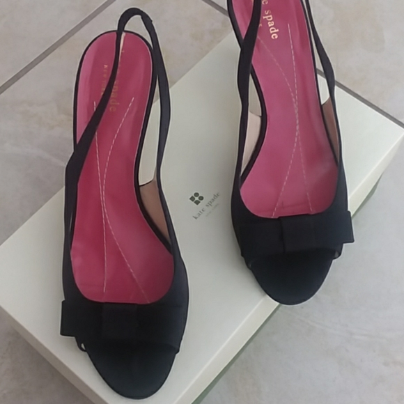 Kate Spade satin heels with bow - Picture 5 of 5